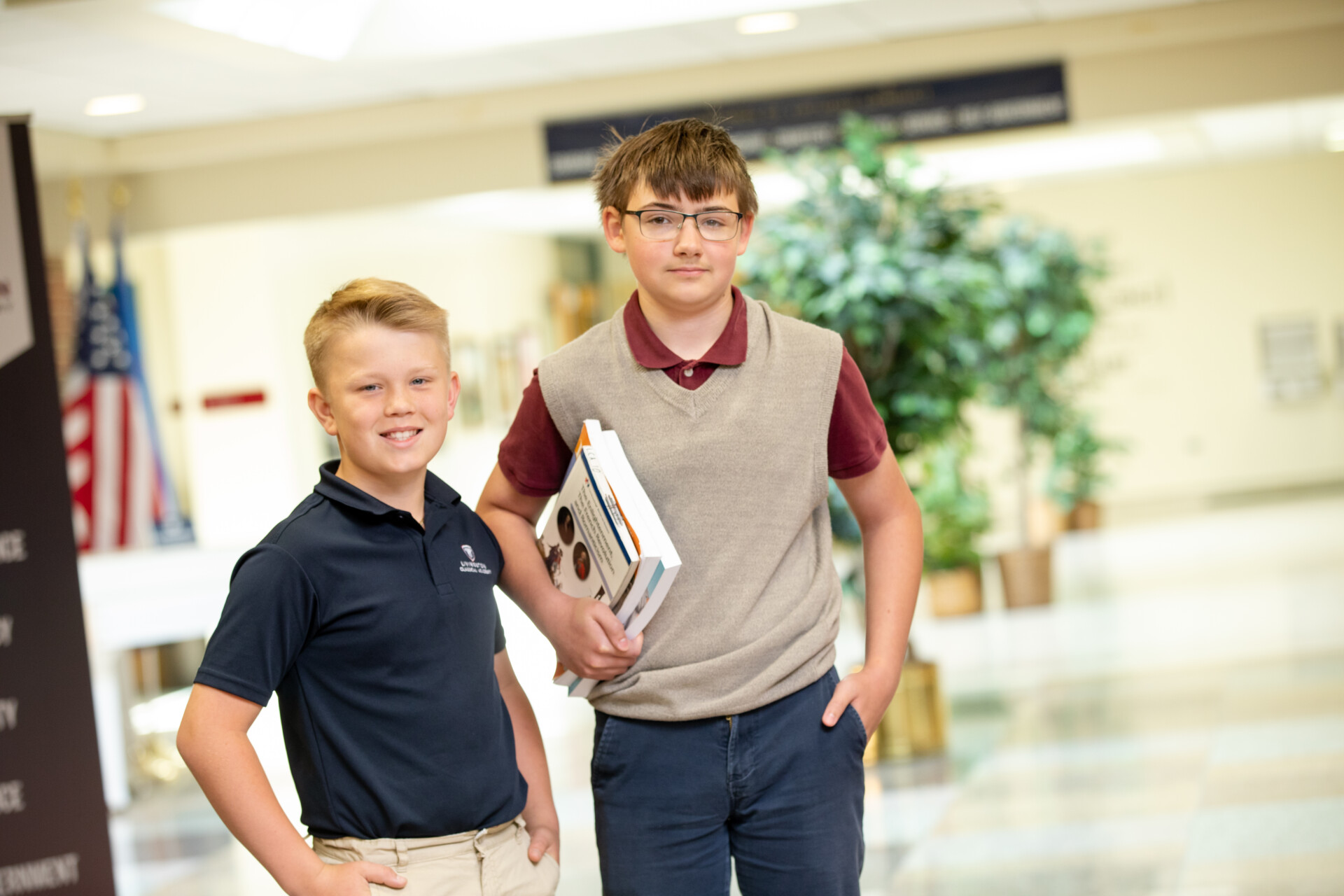 Boys In Hallway School